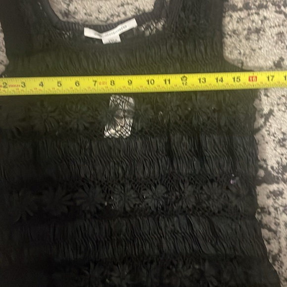 Diane Von Furstenberg NWT Crochet Flower Unique Sheer Dress with 2 Free Slips - Picture 16 of 17